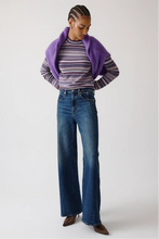 Load image into Gallery viewer, Kyra High Rise Bowed Wide Leg- Inkwell
