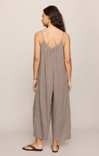 Load image into Gallery viewer, Flared Gingham Jumpsuit Chocolate Cherry
