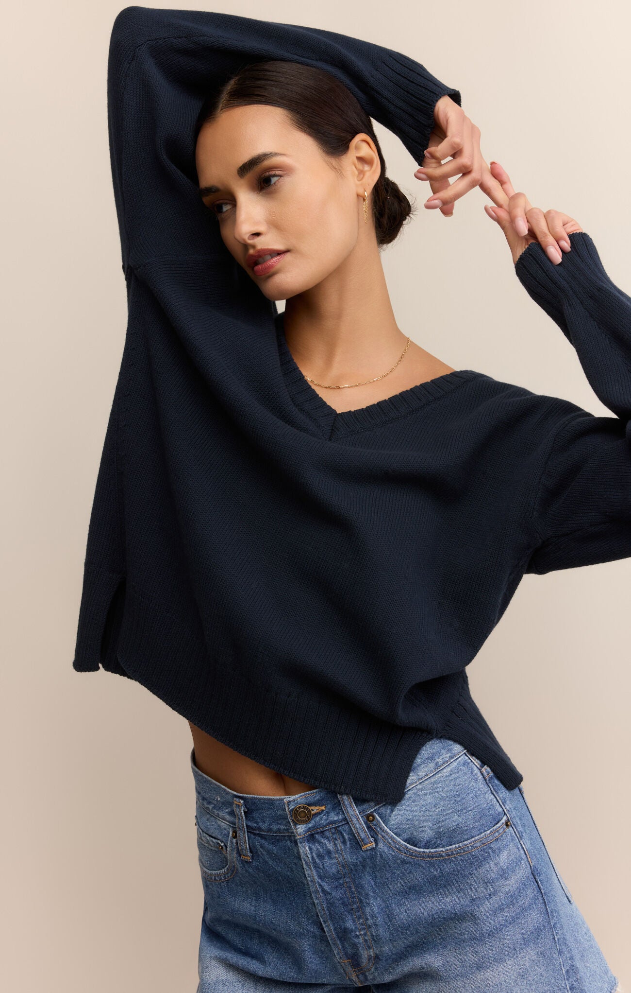 andwangアンドワングKirakira v neckhoodie値下げ不可 ANDWANG Kirakira v neck hoodie