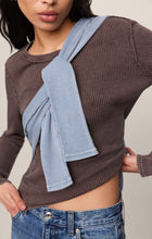 Load image into Gallery viewer, Arlet Mini Thermal Top - Dark Chocolate
