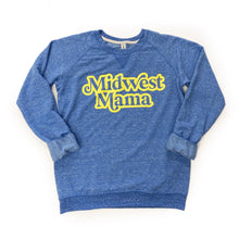 Load image into Gallery viewer, Midwest Mama Lakeside Blue Sweatshirt
