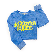 Load image into Gallery viewer, Midwest Mama Lakeside Blue Sweatshirt
