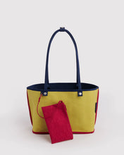 Load image into Gallery viewer, Medium Nylon Reversible Tote- Navy Mix

