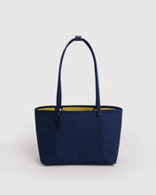 Load image into Gallery viewer, Medium Nylon Reversible Tote- Navy Mix
