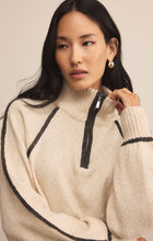 Load image into Gallery viewer, Alps Half Zip Sweater - Light Oatmeal
