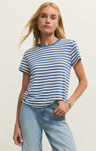 Load image into Gallery viewer, Tourist Striped Tee - Calypso
