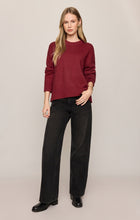 Load image into Gallery viewer, Cloud Spun Shaped Crew Sweater - Red Dahlia
