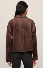Load image into Gallery viewer, All Day Cropped Suede Jacket - Dark Chocolate
