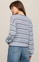 Load image into Gallery viewer, Darby Stripe Sweater- Skyline
