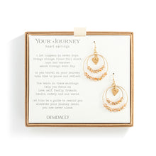 Load image into Gallery viewer, Beaded Love Earrings - Champagne
