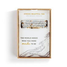 Load image into Gallery viewer, Strong Beautiful You - Necklace or Bracelet - White
