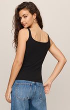 Load image into Gallery viewer, Vale Scalloped Tank- Black
