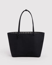 Load image into Gallery viewer, Large Nylon Reversible Tote- Black Mix
