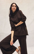 Load image into Gallery viewer, Sable Rib Sweatshirt- Chocolate Cherry
