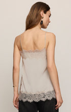 Load image into Gallery viewer, Roselle Lace Cami- Frosted Pearl

