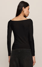 Load image into Gallery viewer, Sabrina Top Black
