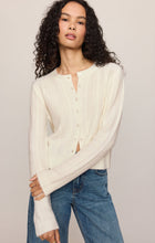 Load image into Gallery viewer, Medina Pointelle Cardigan - Cloud
