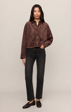 Load image into Gallery viewer, All Day Cropped Suede Jacket - Dark Chocolate
