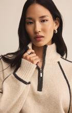 Load image into Gallery viewer, Alps Half Zip Sweater - Light Oatmeal
