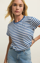 Load image into Gallery viewer, Tourist Striped Tee - Calypso
