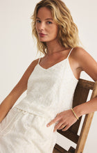 Load image into Gallery viewer, Sylvie Knit Eyelet Tank - White
