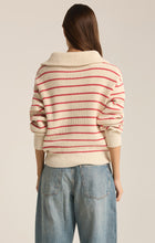 Load image into Gallery viewer, Villa Half Zip Stripe Sweater
