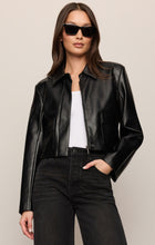 Load image into Gallery viewer, Ainsley Leather Jacket Black

