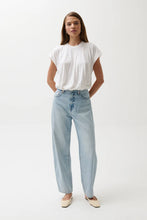 Load image into Gallery viewer, Wes High Rise Barrel Jean- Waves Waves
