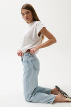 Load image into Gallery viewer, Wes High Rise Barrel Jean- Waves Waves
