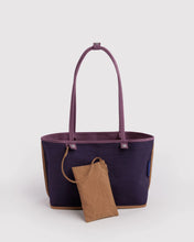 Load image into Gallery viewer, Medium Nylon Reversible Tote- Wild Plum Mix
