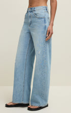 Load image into Gallery viewer, Remi High Rise Bowed Wide Denim - Cove
