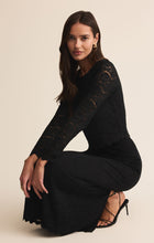 Load image into Gallery viewer, Via Lace Midi Skirt Black
