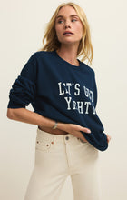 Load image into Gallery viewer, Yachty Boyfriend Sweatshirt- Eclipse
