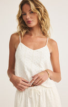 Load image into Gallery viewer, Sylvie Knit Eyelet Tank - White

