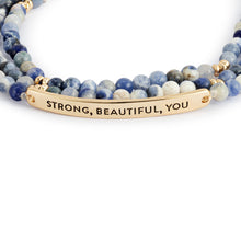 Load image into Gallery viewer, Strong Beautiful You - Necklace or Bracelet - Blue Mix
