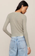 Load image into Gallery viewer, Rosanna Stripe Sweater Top - Chalk
