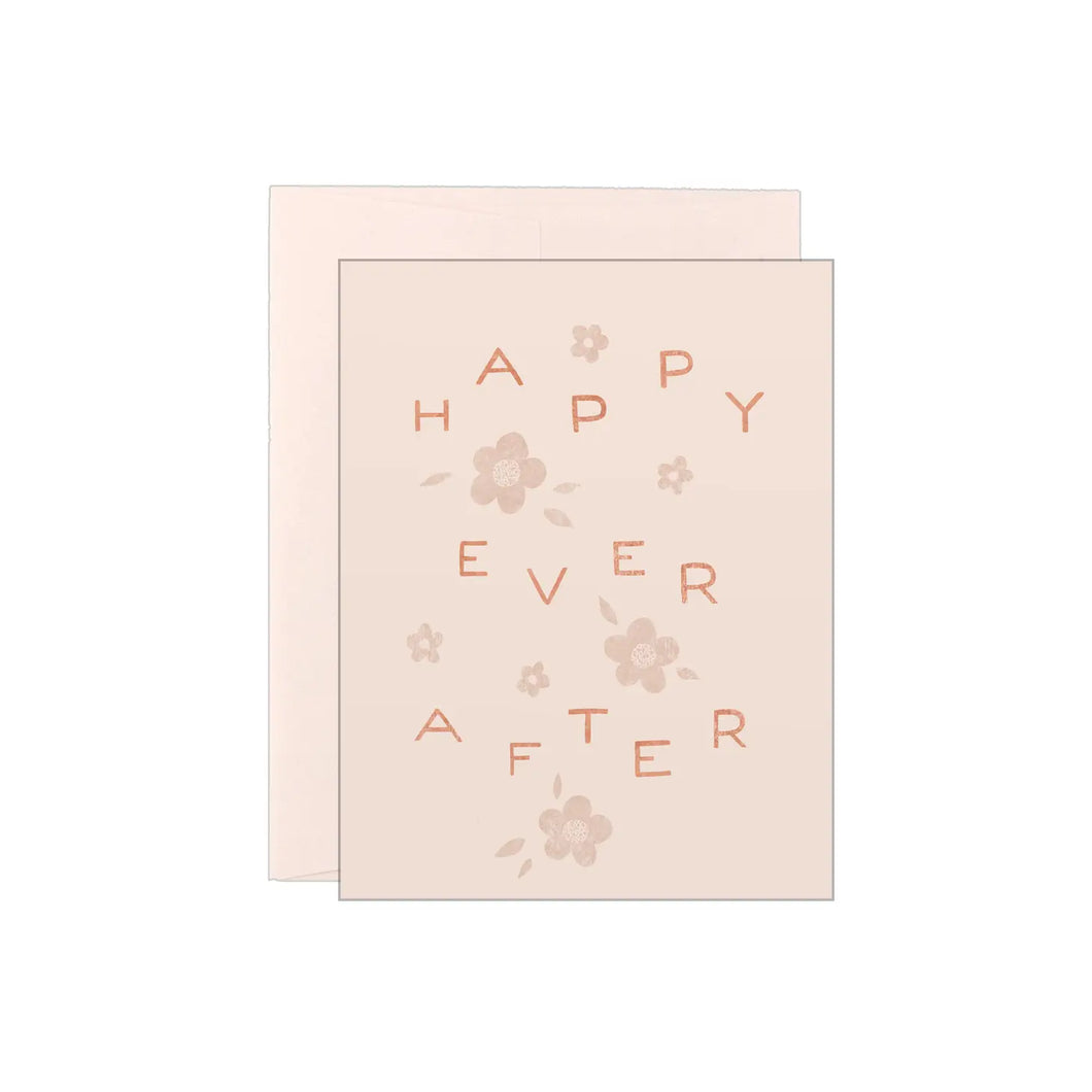 Happy Ever After - Wavy Text Card