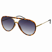 Load image into Gallery viewer, Shay Aviator Sunglasses- Tortoise and Gradient Gray
