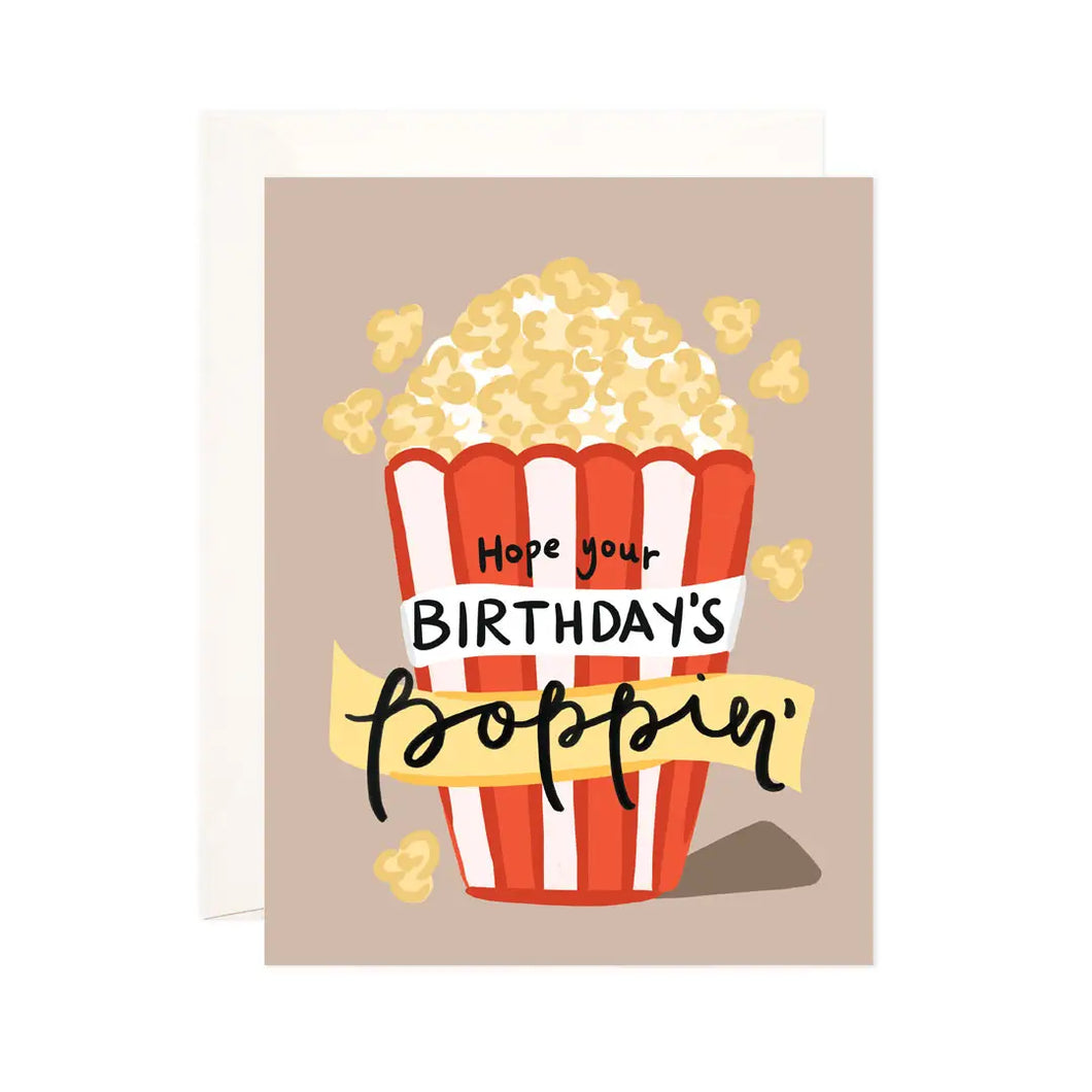 Poppin' Birthday Greeting Card