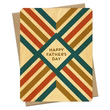 Load image into Gallery viewer, Rustic Lines Wood Father&#39;s Day Card
