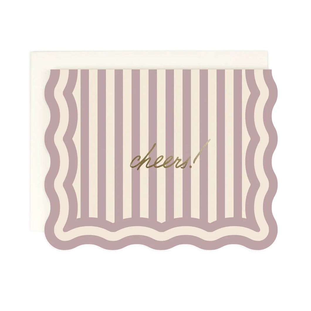 Cheers! Striped Greeting Card