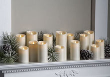 Load image into Gallery viewer, 3&quot; x 4&quot; Moving Flame Ivory Pillar Candle
