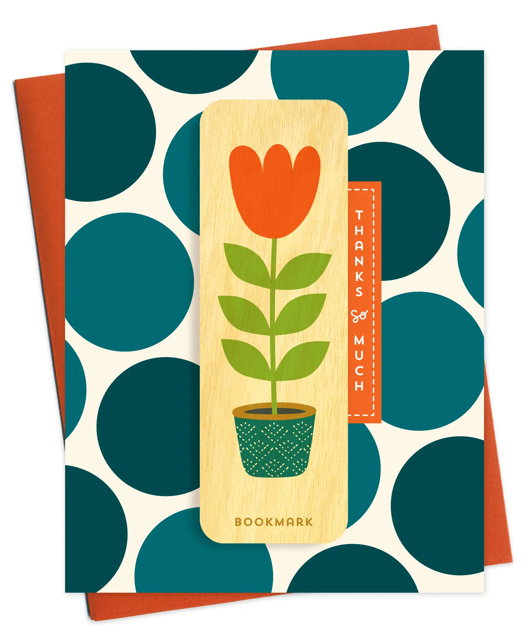 Tulip Bookmark Thank You Card