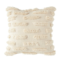 Load image into Gallery viewer, Woven Cotton Pillow with Fringe
