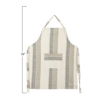 Load image into Gallery viewer, Cotton Striped Apron with Pocket
