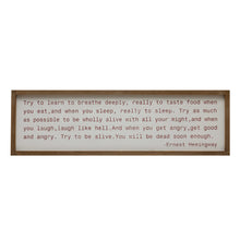 Load image into Gallery viewer, Try To Learn Wood Framed Wall Decor
