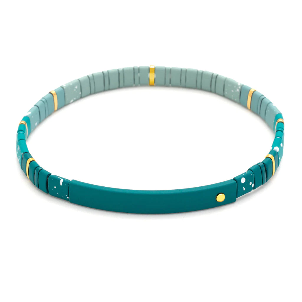 Good Karma Ombre Bracelet Joy & Kindness- Turquoise + Gold