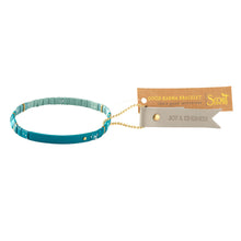 Load image into Gallery viewer, Good Karma Ombre Bracelet Joy &amp; Kindness- Turquoise + Gold
