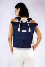 Load image into Gallery viewer, Navy Medium Backpack
