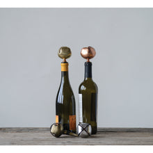 Load image into Gallery viewer, Metal Bottle Stopper with Jingle Bell, 4 Colors
